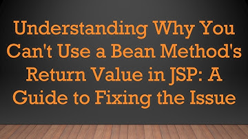 Understanding Why You Can