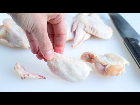 How to Cut Whole Chicken Wings into Portions