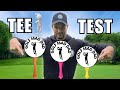 TEE HEIGHT TEST | Can different Tee Heights Help with oncourse management