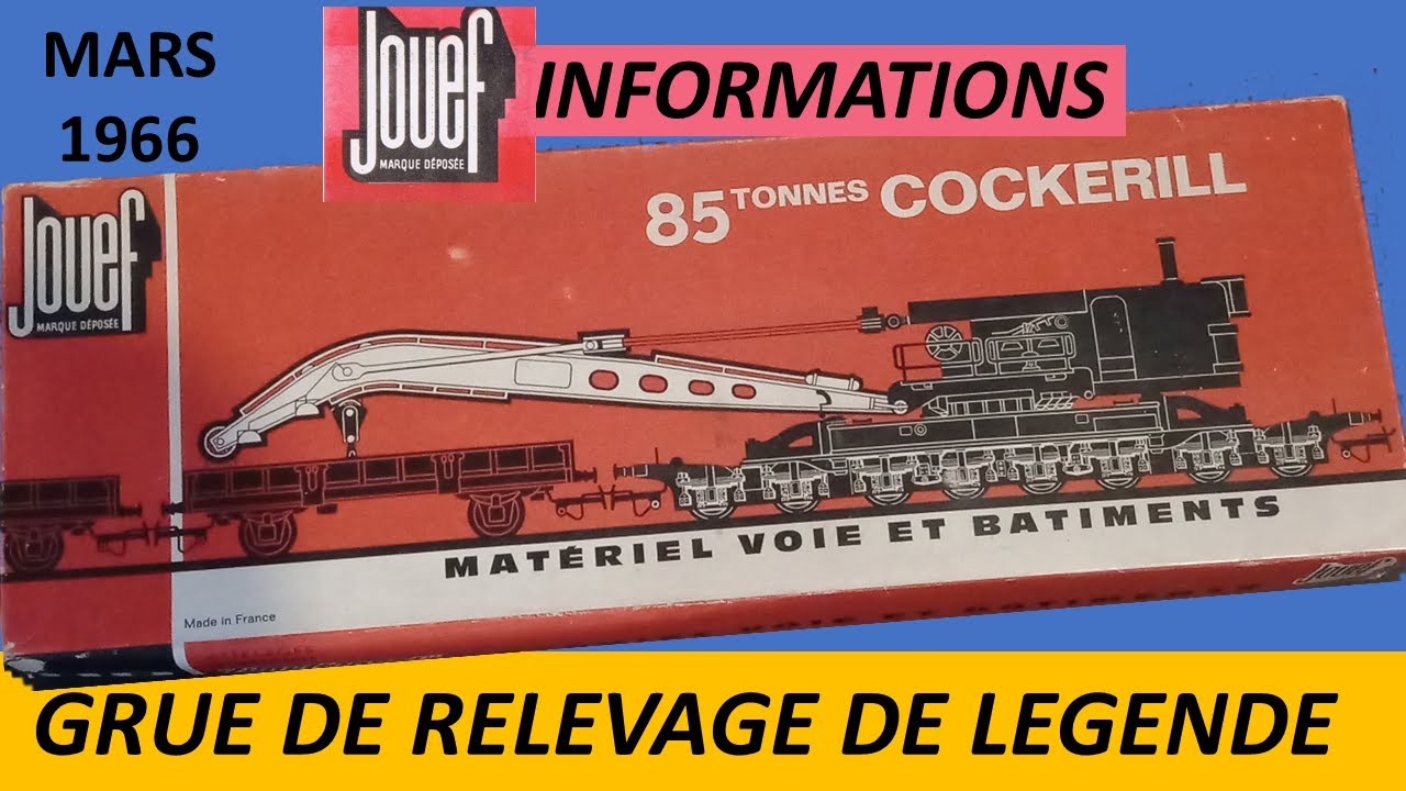 Grue Cockerill 85t #Jouef numérisée - Préparation pour prototype n°2 - Episode 1