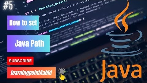 How to set java path