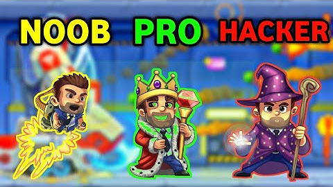 NOOB vs PRO vs HACKER - Jetpack Joyride