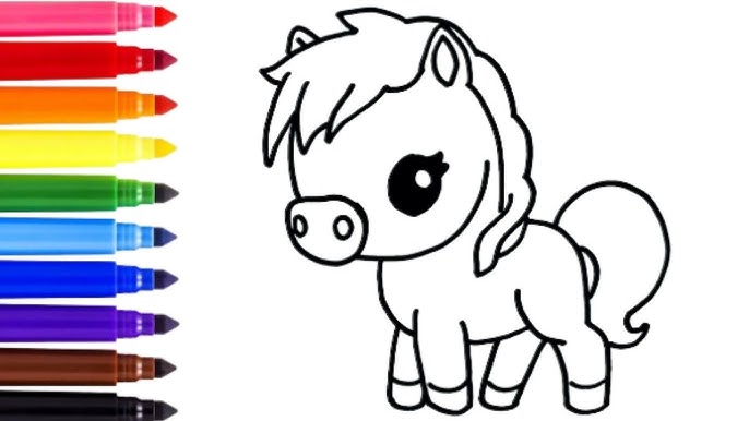 desenho para colorir de cavalo