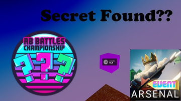 NEW ARSENAL SECRET FOUND!! RB BATTLES SECRET BADGE??