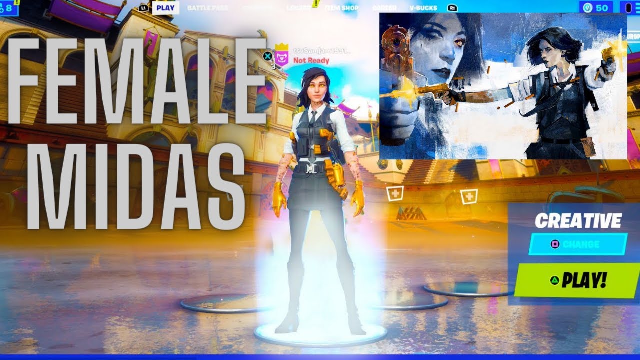 Female Midas Release Date!!! What is The February Fortnite Crew? Why