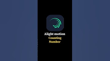 Alight motion Count Number Animation 😍 #shorts #viral #alightmotion