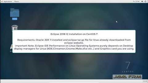 Eclipse 2018-12 Installation on CentOS 7  and Java 11 Modular Programming