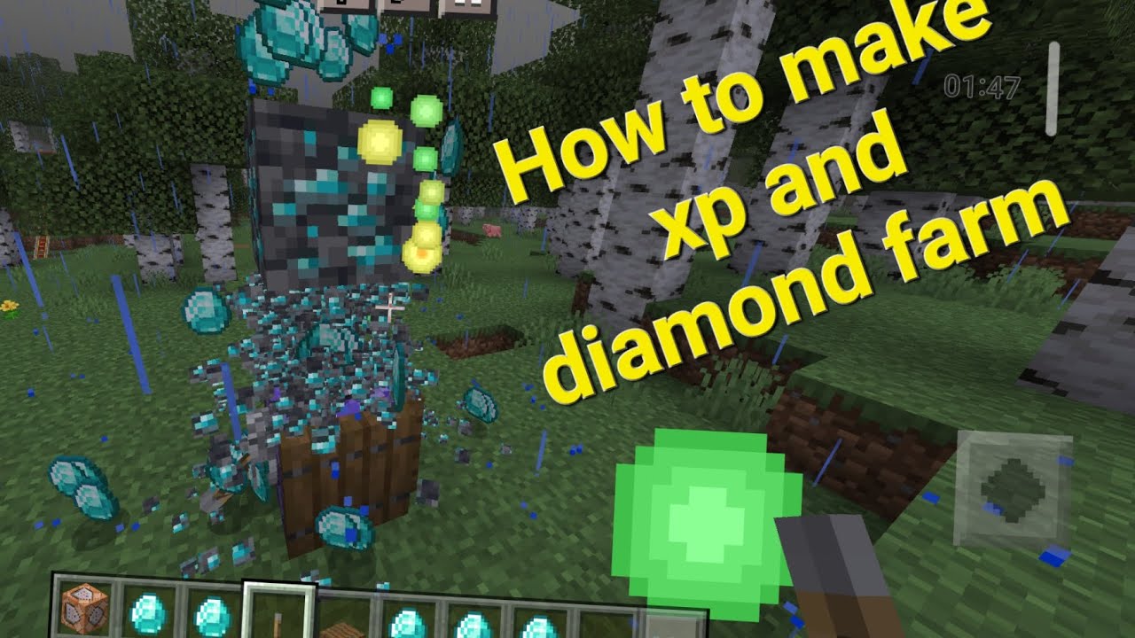 How to make Xp and diamond farm - YouTube