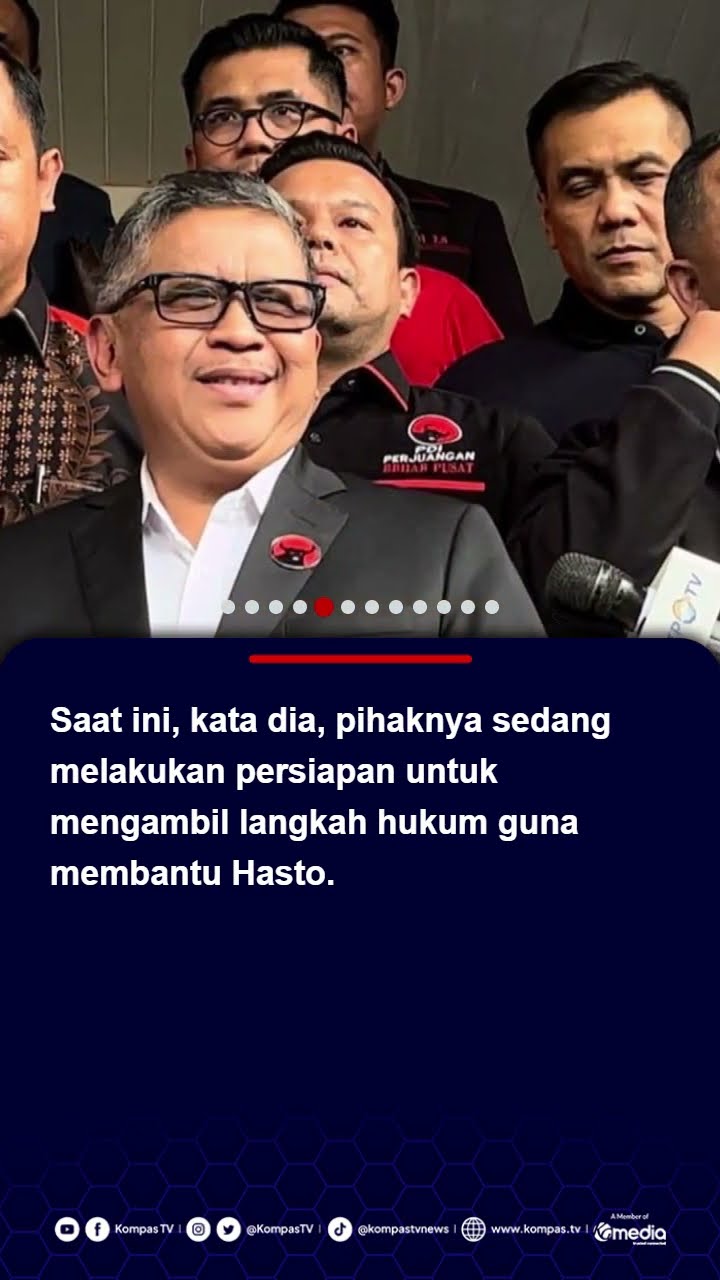 PDI-P Belum Berencana Ganti Sekjen Meski Hasto Jadi Tersangka #pdip #pdiperjuangan #hasto