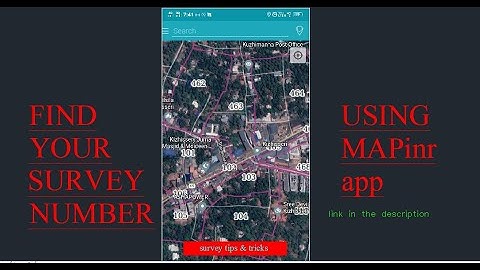Find your survey number using a mobile application(MAPinr)