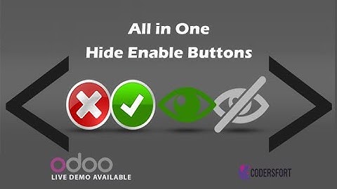 How to enable and disable buttons in odoo (Action ,Print ,Create ,Delete ,Edit, and Export Buttons)