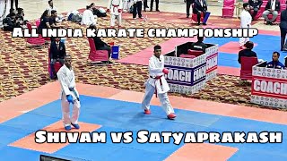 Satyaprakash vs Shivam JHARIYA | -55kg Senior Men | All India Karate Championship
