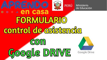 Cómo crear un FORMULARIO de CONTROL de ASISTENCIA _ docentes con Google Drive fácil rápido
