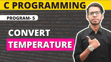 Convert Temperature in C | Celsius to Fahrenheit | Program in C |  Vishal Kumar