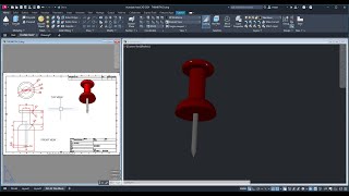 Thumbtack/pushpins in Autocad using primitive solids by AC 3DCad 218 views 5 months ago 6 minutes, 26 seconds