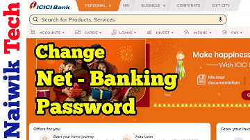How to change ICICI Bank Netbanking password