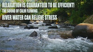 RELAXATION IS GUARANTEED TO BE EFFICIENT! THE SOUND OF CALM FLOWING RIVER WATER CAN RELIEVE STRESS,