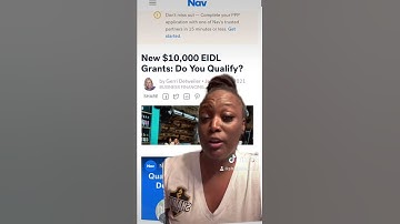 NEW SBA TARGETED EIDL 10K GRANT | Shamika Saves #shorts