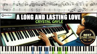 ♪ A Long and Lasting Love - Crystal Gayle  / Piano Cover Instrumental Tutorial Guide chords