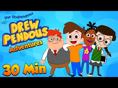 Cool School Back To School 30 Minute Special | The Stupendous Drew Pendous | Cartoons for kids