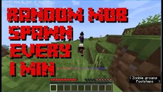 How to download Random mob spawn every 1 min mod for Minecraft java edition 1.18+