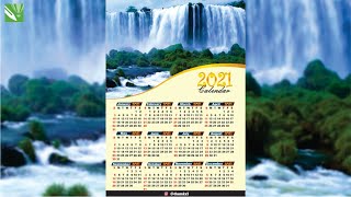 HOW TO CREATE CALENDAR OF 2021........ IN COREL DRAW