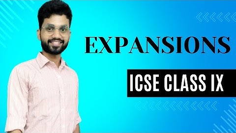 Expansions ICSE class IX | Expansions Maths ICSE | @NikhilClasses