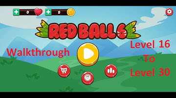 Red Bounce Ball 6 Walkthough Level 16 To Level 29 and Boss Level 2 Level 30 All 3 Star, All coins