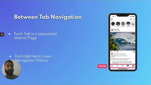 3 navigation with tabs
