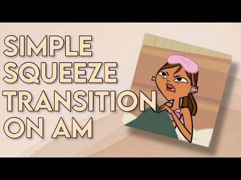 How to do a simple squeeze transition on Alight Motion