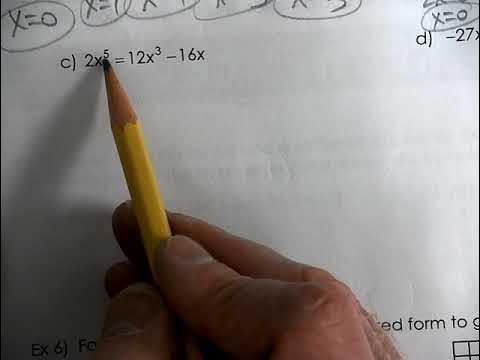 A2T 2B 5b Solving Polynomials with factoring - YouTube