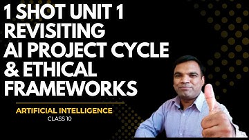 Class 10 Artificial Intelligence 1 Shot Unit 1 Revisiting AI Project Cycle & Ethical Frameworks