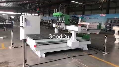 GoodCut Most Popular 4 Spindles CNC Router HQD Air-Cooled Spindle Weihong System for Metal Cutting