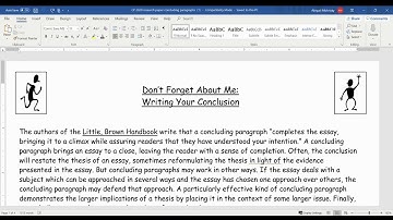 How to write a conclusion for a research paper
