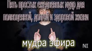 1 Мудра Эфира.Мудрость Пять простых мудр для полноценной, долгой и здоровой жизни.