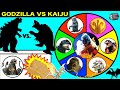 GODZILLA vs KAIJU Spinning Wheel Slime Game w/ Burning Godzilla &amp; Kaiju Toys, Biollante +