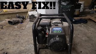 Fixing a Generator That Won't Stay Running