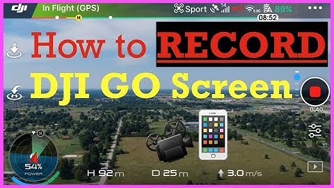 How To Record DJI GO Screen | 3 STEPS