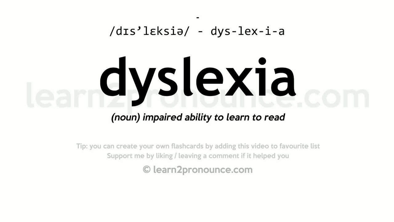 dyslexia meaning