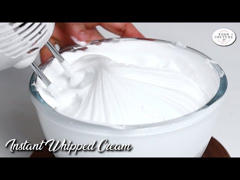 व्हिपड क्रीम बनाने का आसान तरीका | How to Whip Cream Easily | Instant Whipped Cream