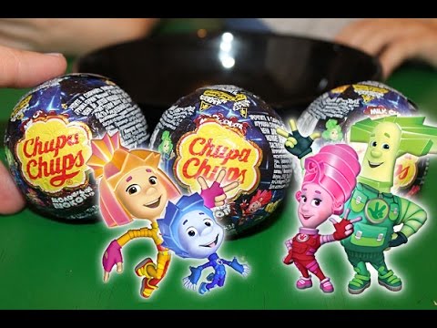 ФИКСИКИ Шары Чупа Чупс Chupa Chups Новая серия Surprise Eggs