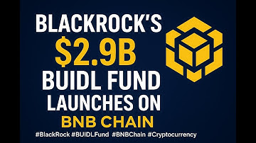 BlackRock’s $2 9B BUIDL Fund Launches on BNB Chain  Major Crypto Adoption #BlackRock #BNBChain