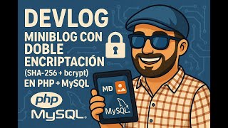 Devlog: MiniBlog con Doble Encriptación (SHA-256 + bcrypt) en PHP + MySQL | Editor Markdown y Medios