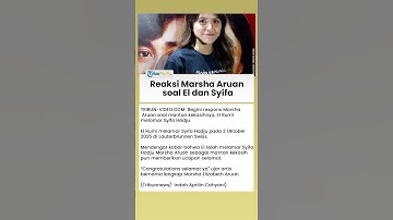 Respons Marsha Aruan saat Dengar Kabar El Rumi Lamar Syifa Hadju