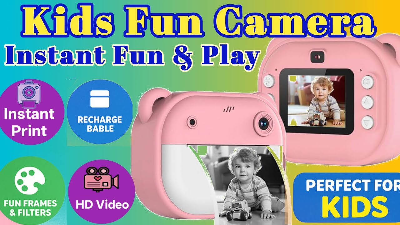 Kids Fun Camera | Fun Camera Instant Photo Print | Best kids Fun camera ...
