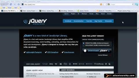 Universidade XTI   jQuery   01   Introdução à jQuery