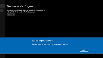 Something went wrong | we aren