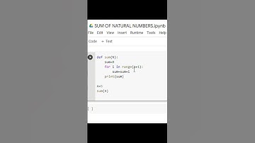 Find the sum of N Natural Numbers using function definition in Python #python3 #pythonprogramming