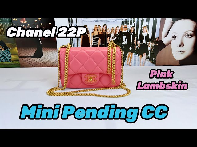 Unboxing Chanel 22P Pink Lambskin Mini Pending CC with Enamel and