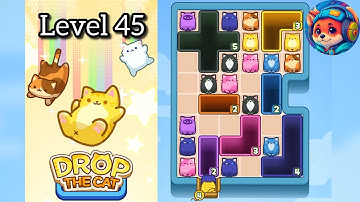 Drop the cat Level 45 – Puzzle Game Walkthrough & Solutions | Mobile Gameplay 